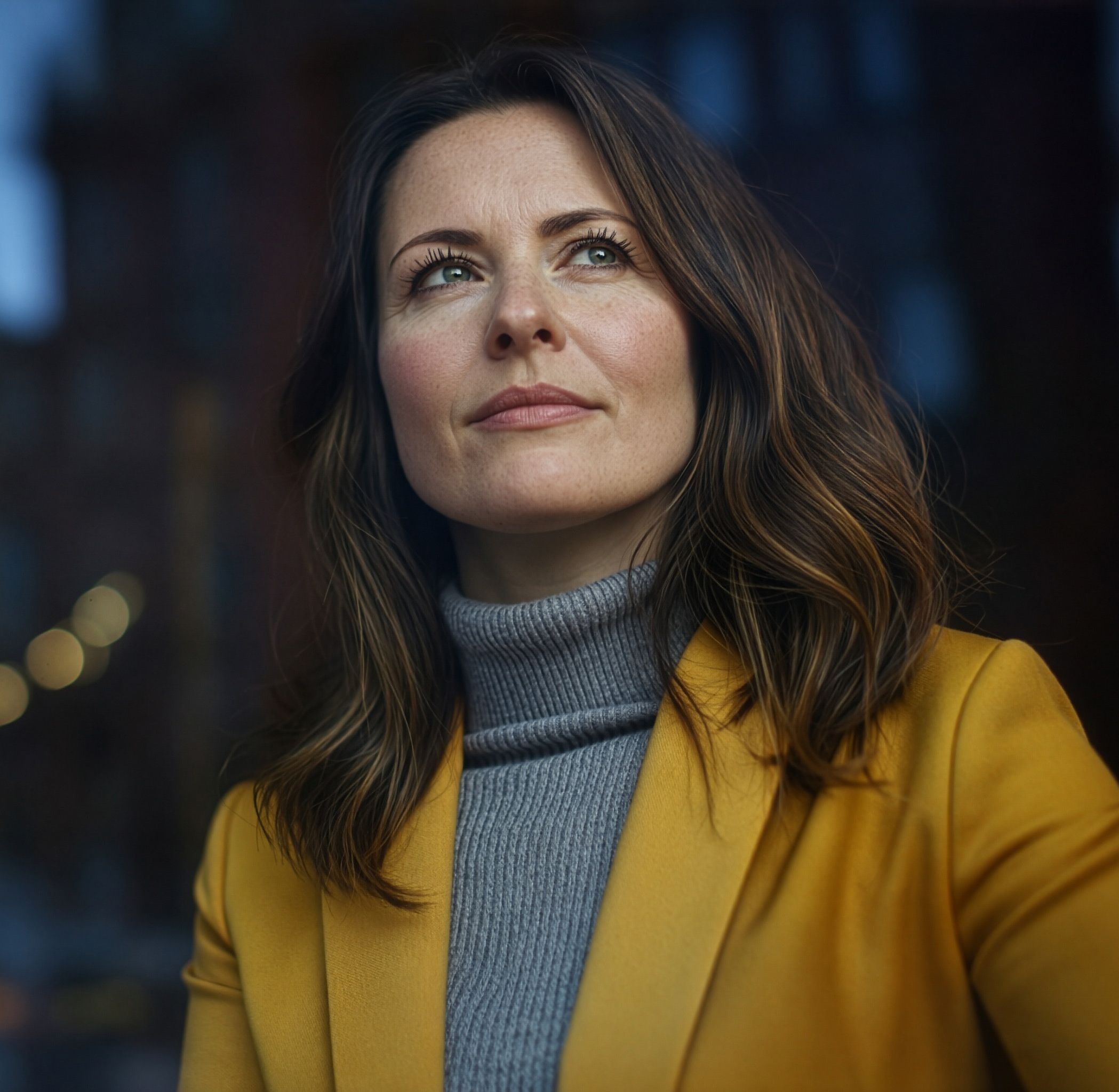 Bild Führungskraft lenkt Blick in die Zukunft