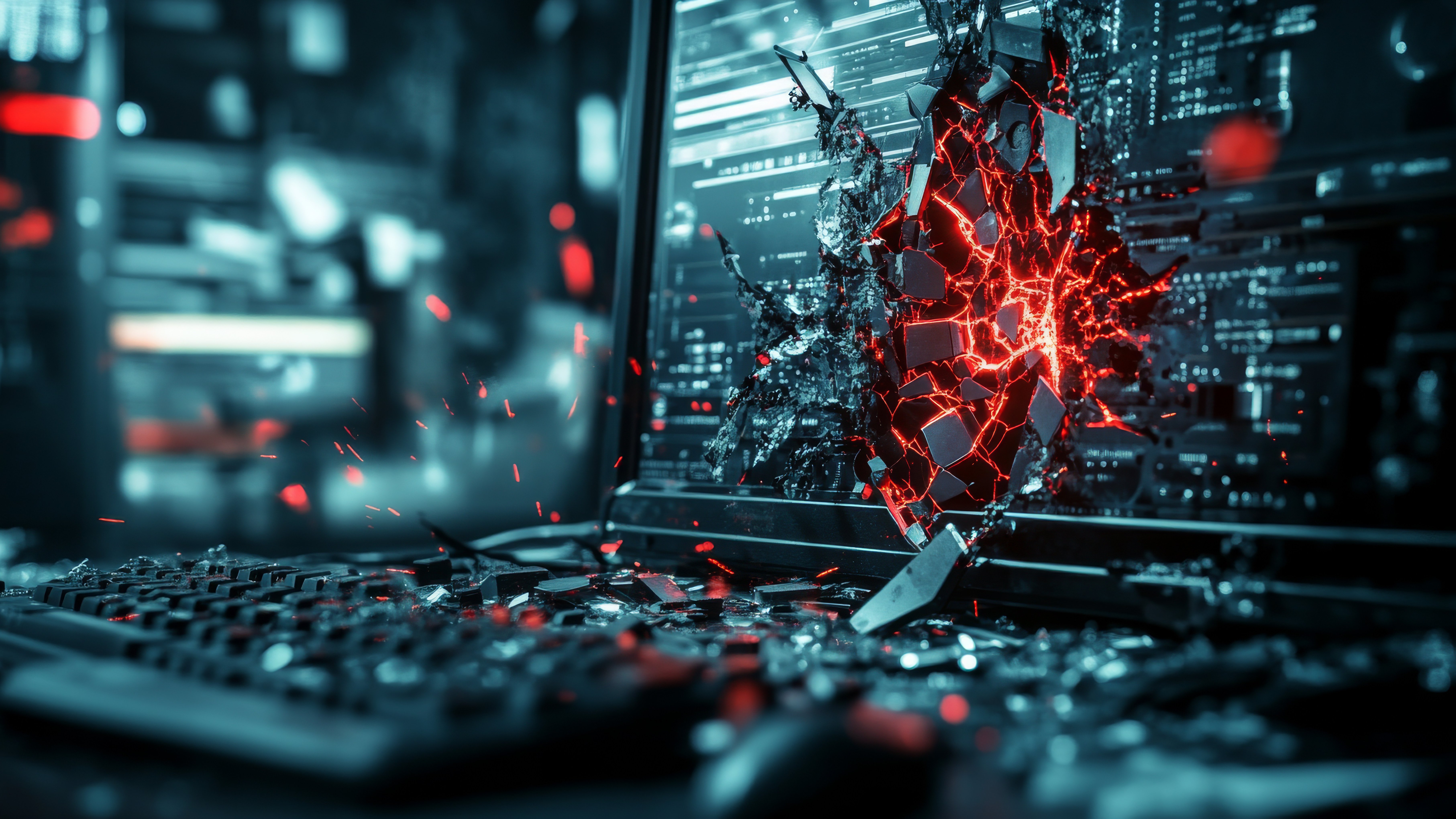 Zerstörtes Notebook durch DDoS-Angriff – wenn Cyberkriminelle Ihre Systeme lahmlegen