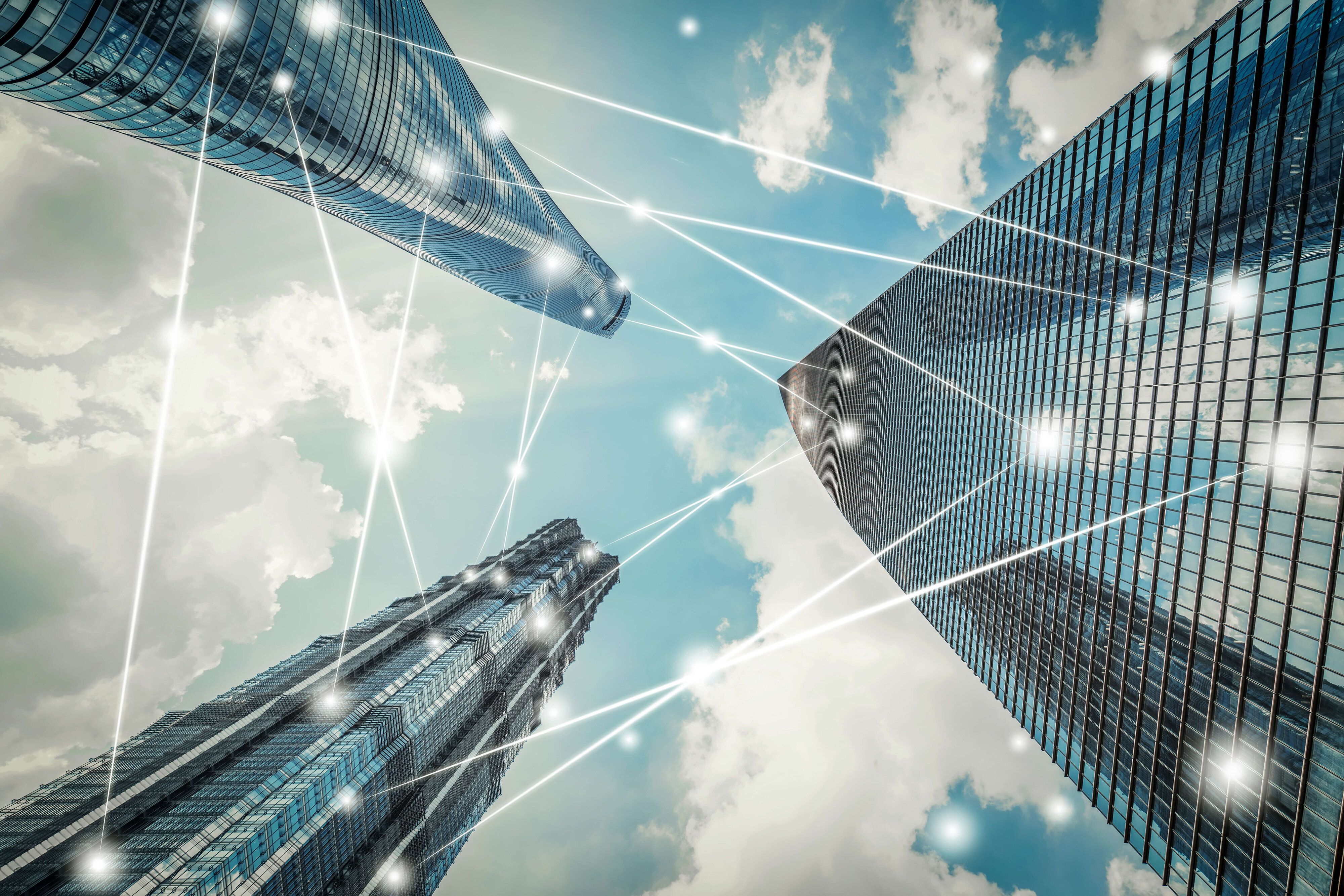 Connections between sky scrappers