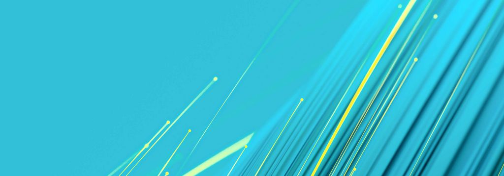 Data stream visualized on turquoise background