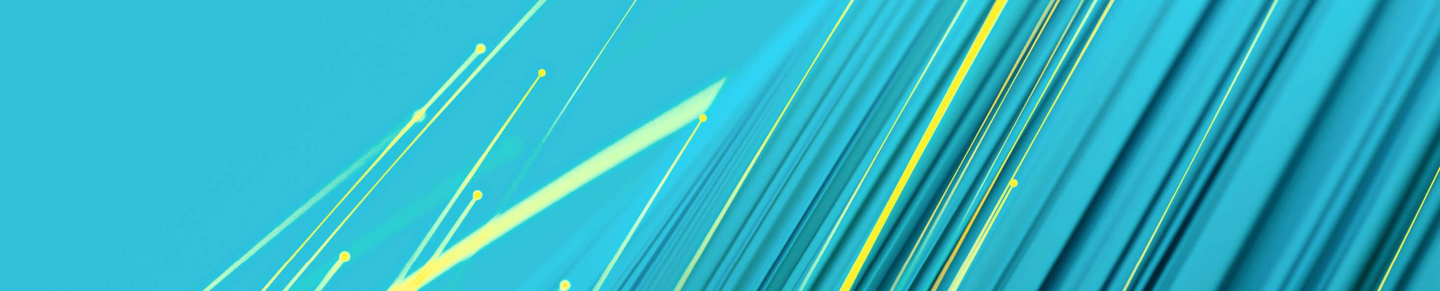 Datenstrom visualisiert auf türkis Hintergrund