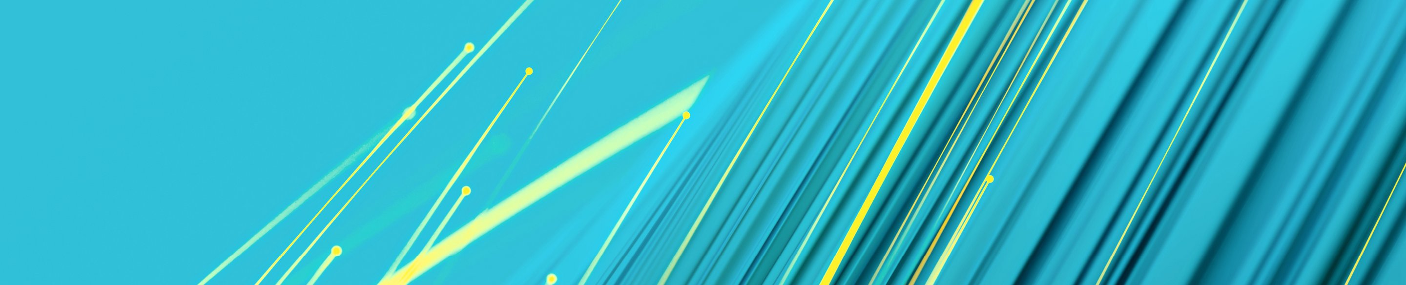 Datenstrom visualisiert auf türkis Hintergrund
