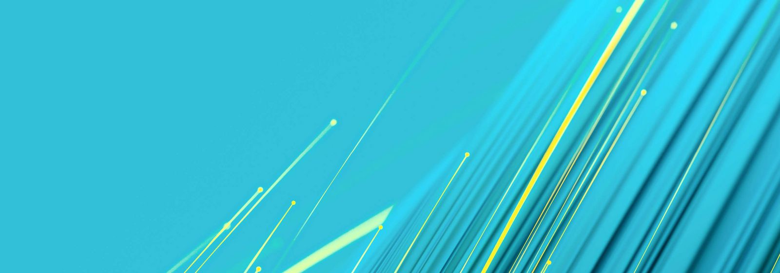 Data stream visualized on turquoise background