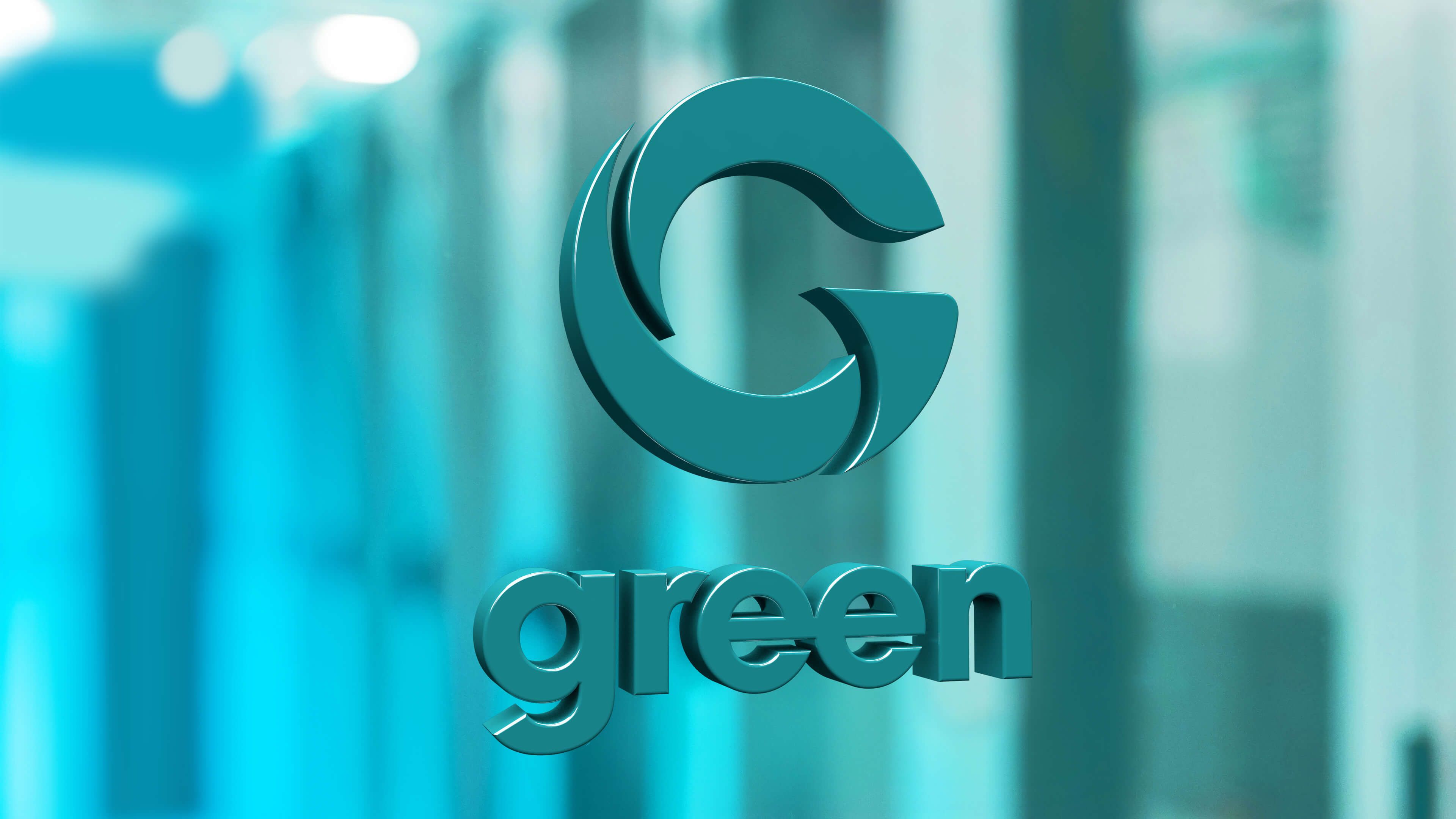 Green 3D logo_editorial use only