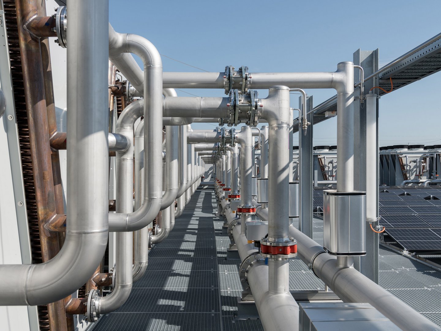 Bild: Dachansicht mit Freecooling