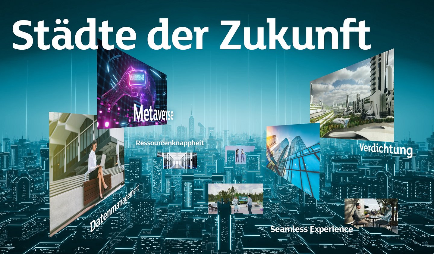 Stimmungsbild: Städte der Zukunft digitalisiert