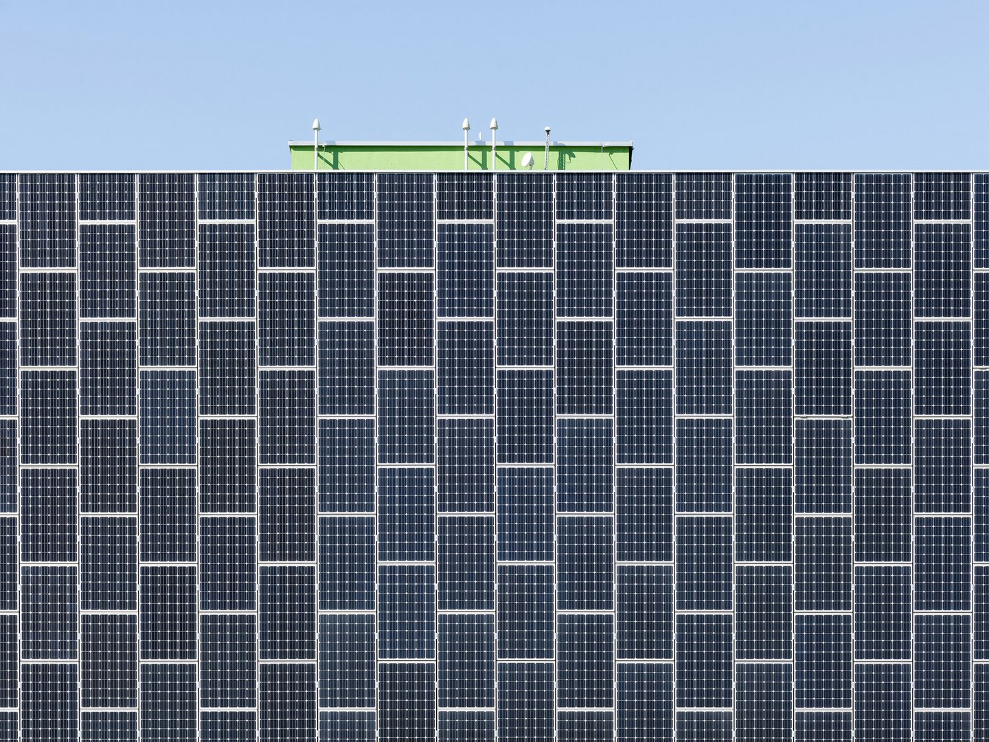 Green Datacenter Lupfig Solar panels exterior facade