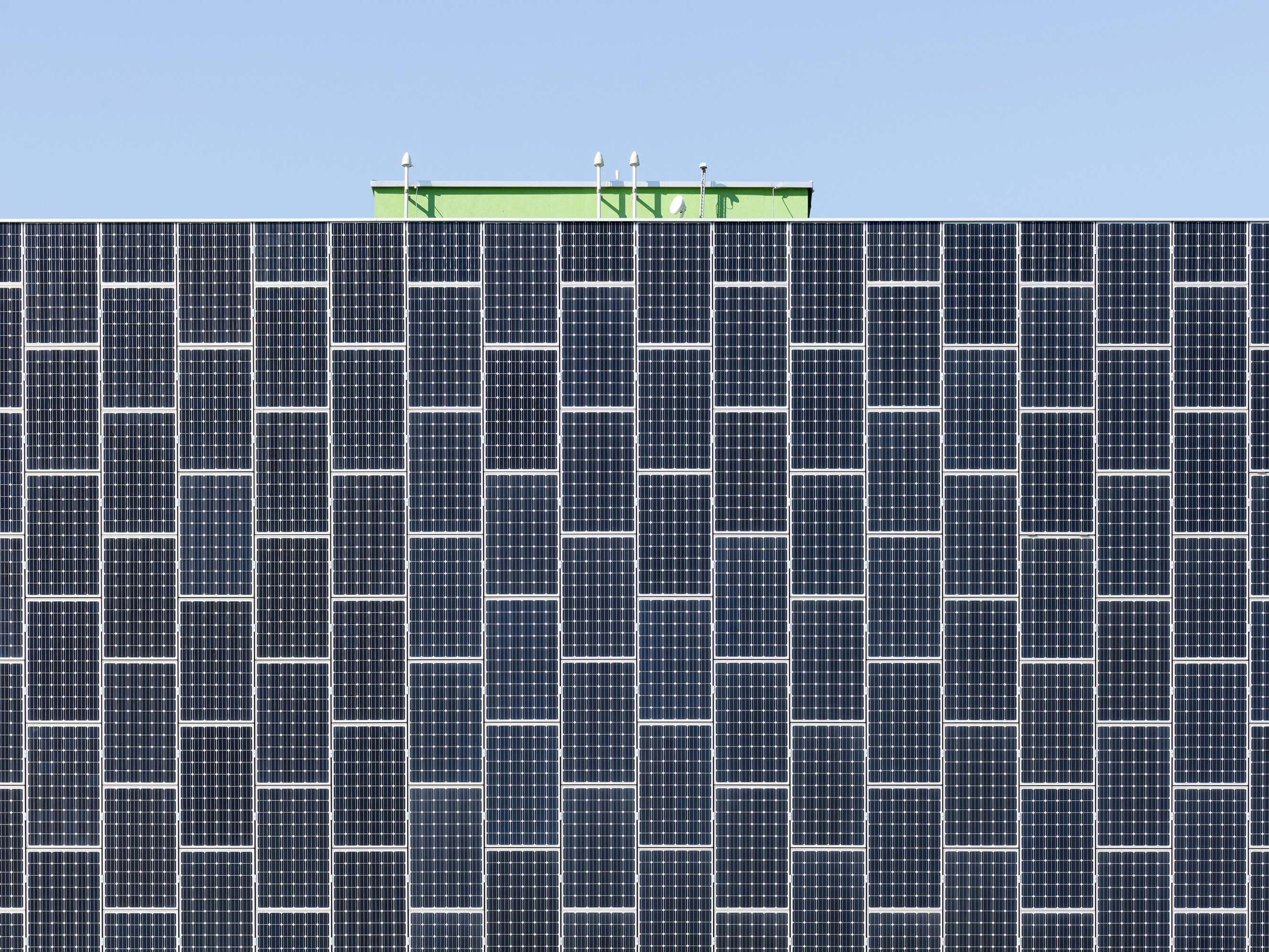 Green Datacenter Lupfig Solar panels exterior facade