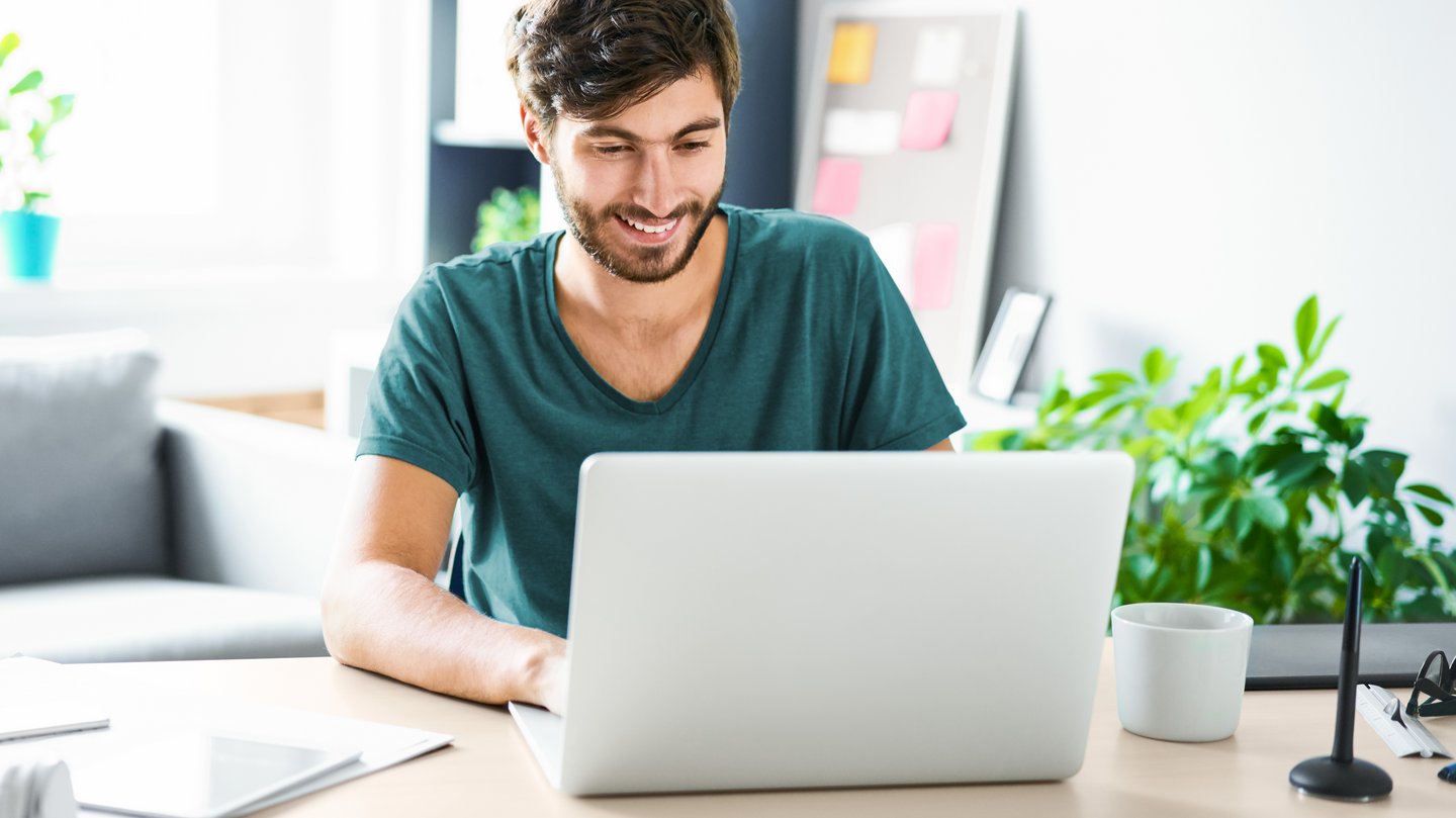 Man registers internet address for own website