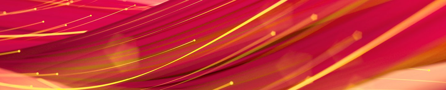 Visualisation d’un flux de données en jaune et rouge