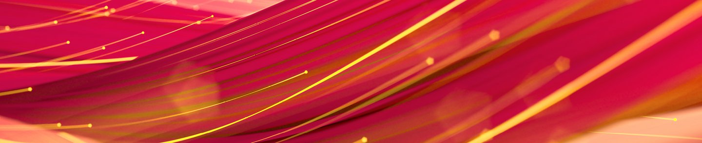 Visualisation d’un flux de données en jaune et rouge