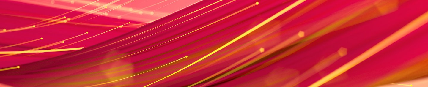 Visualisation d’un flux de données en jaune et rouge