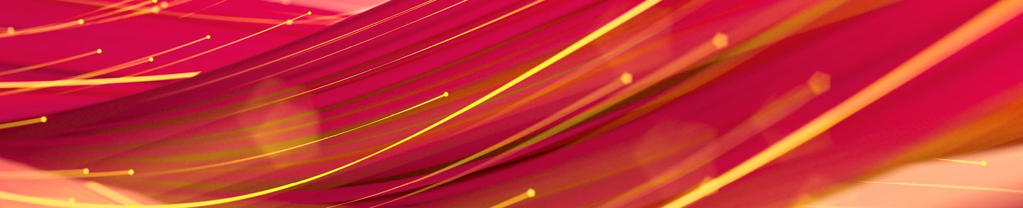 Visualization of a data stream in yellow and red