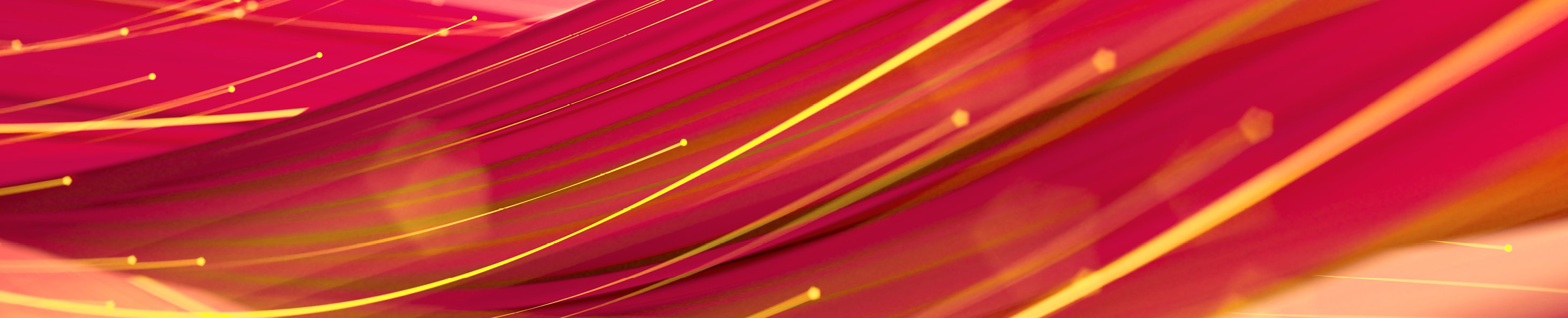 Visualisation d’un flux de données en jaune et rouge