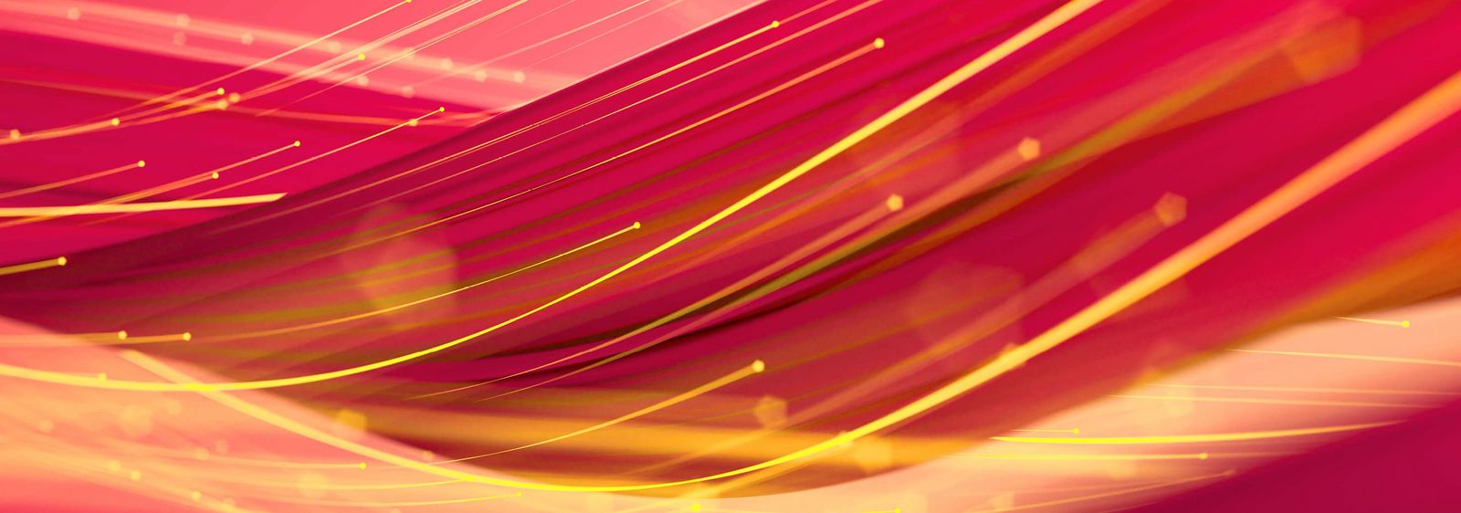 Visualisation d’un flux de données en jaune et rouge