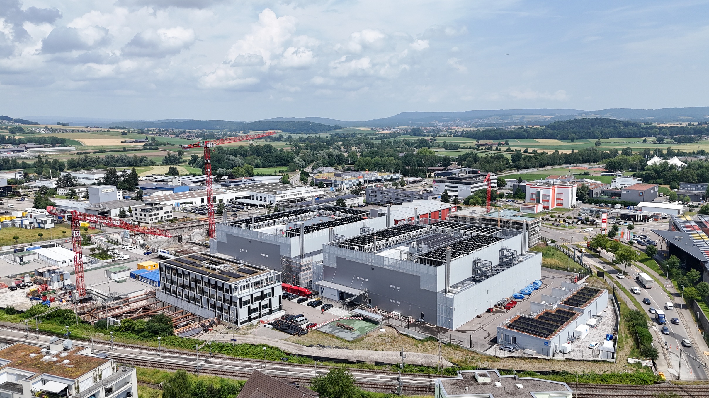 Vogelperspektive Green Metro-Campus Zürich 2025