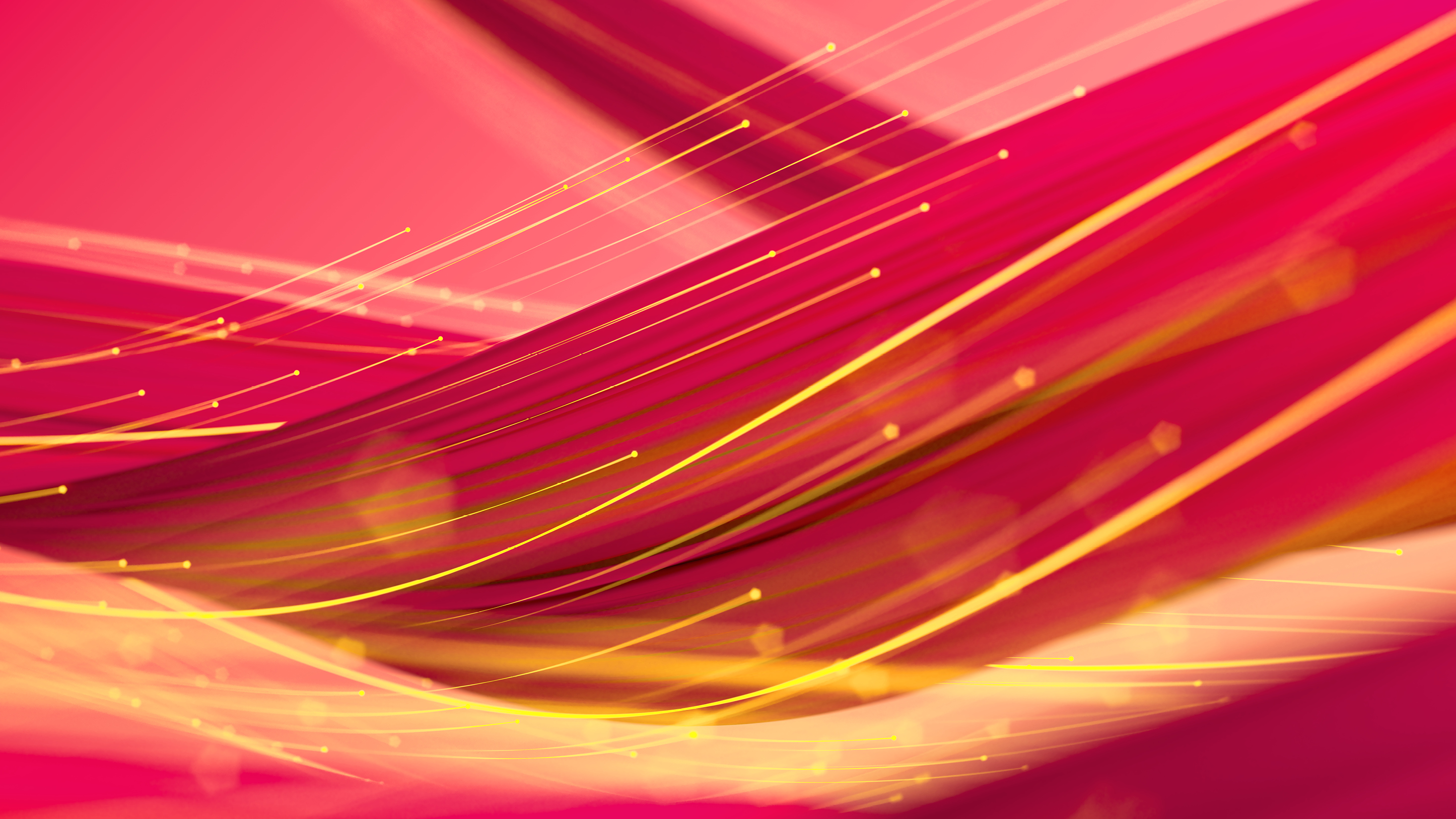 Visualisation d’un flux de données en jaune et rouge