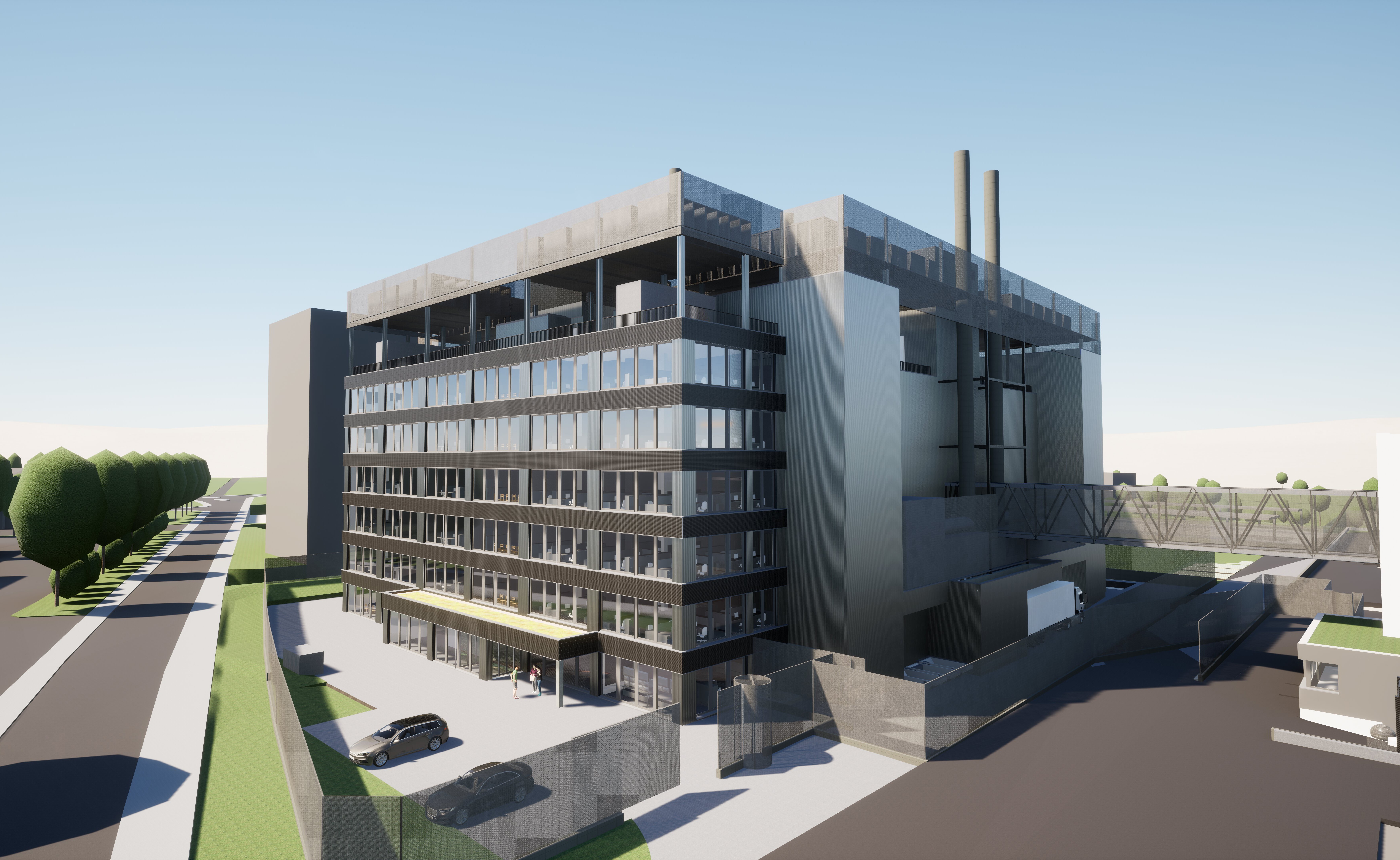 Visualisierung: Datacenter 4 Green Metro-Campus Zürich-West