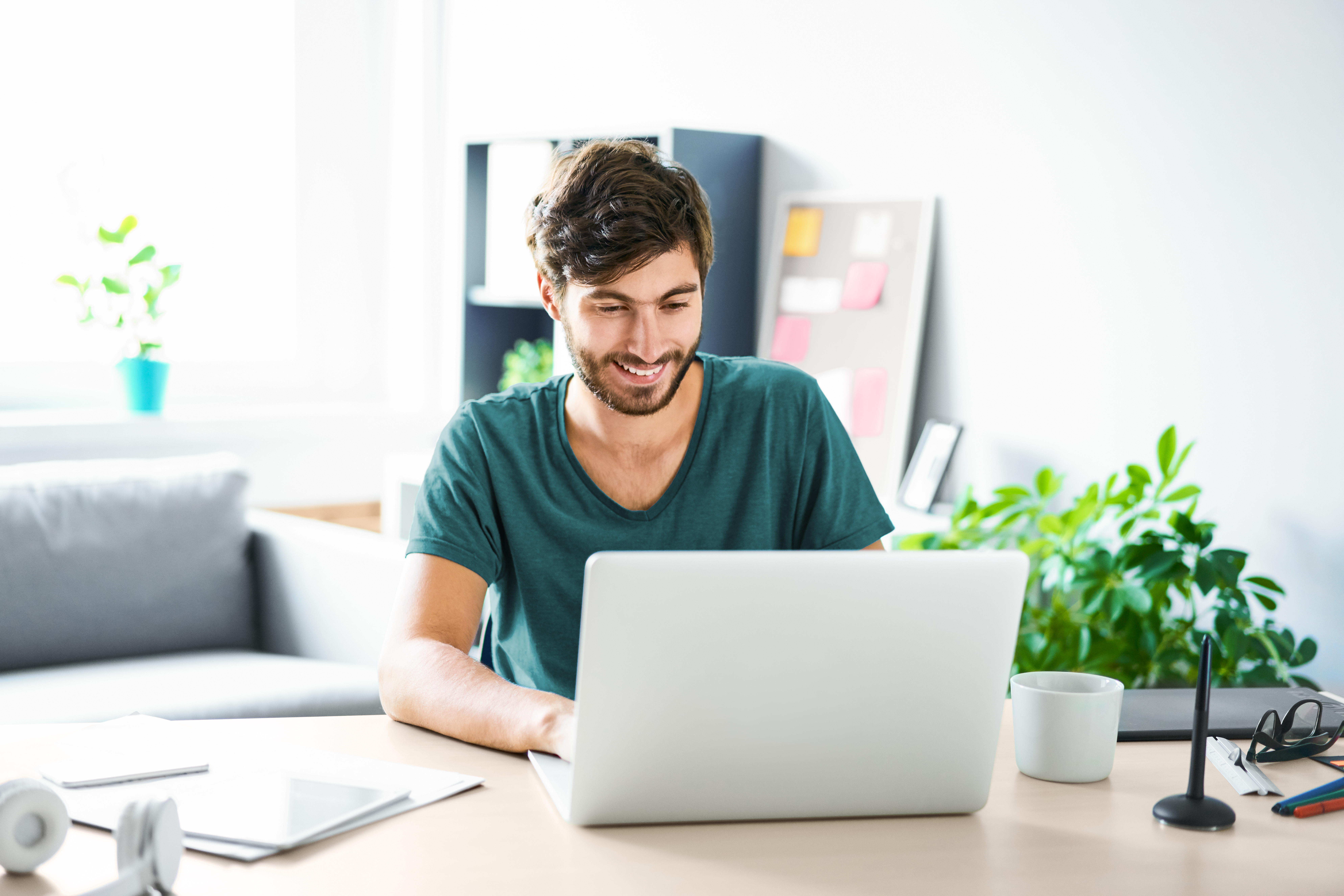 Man registers internet address for own website